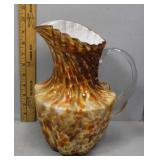 Fenton 10' murrhina pitcher
