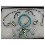 Sterling & sea pearl jewelry  with glass sea star