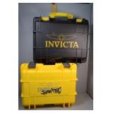 2x$ - Two Invicta watch hard cases with two watche