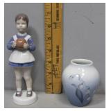 Two pc Bing and Grundel Copenhagen Porcelain incl