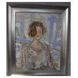 Portrait of young lady acrylic on canvas 25.5' x 2