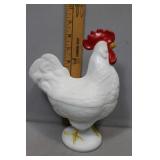Westmoreland White Milk Glass Standing Rooster Cov