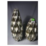 Two Z Gallerie decorative vases 23.5' & 17.5' H
