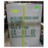 Sealed case Hess Fire truck banks - 24pcs