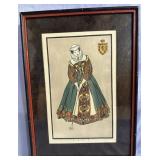 Mary Queen of Scotts print by F.T. Richards 11' x