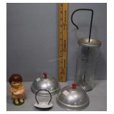 Vintage mayo jar, Bakelite covers, Royal Copenhage