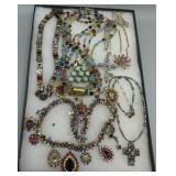 Costume jewelry grouping incl. beaded necklaces, c