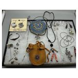 Sterling & costume jewelry grouping  - 11.2gtw ste