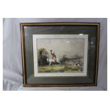 Framed Hunt club scene 27' x 23'  foxing to print
