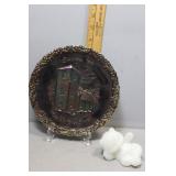 Fenton Teddy Bear & Christmas 1971 plate