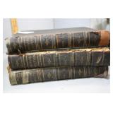 Three Animate Creation early leather bound texts v