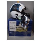 Carolina Panthers player signed helmet #54