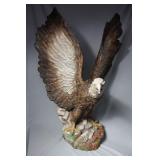 Plaster cast Eagle in flight statue *damage to one