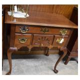 Eastlake lowboy with cabriole legs &brass hardware