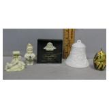Collectibles - Lladro matte bell, Snowbabies & jew