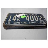 1960s Antique Florida license plates car