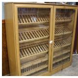 Lighted glass front smoking display 60' x 16' x 60