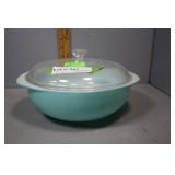 9' covered casserole in powder blue
