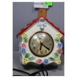 Hull pottery Sessions Blue bird wall clock