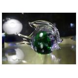 Art glass fish paperweight