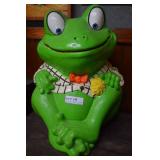 Dapper Frog floor bank 24' H ceramic