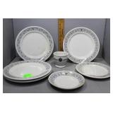 Syracuse china dinner plates & Mayer China egg cup