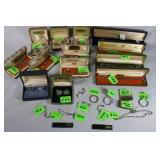 New old stock costume jewelry, money clip, key cha