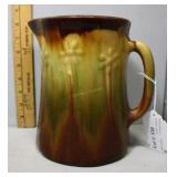 Drip glaze batter pitcher with daisy dï¿½cor - 8'