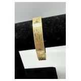14kt etched bangle - 14.5gtw