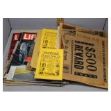 LIFE magazines, key date newspapers  & Americana e