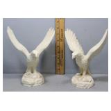 Golden Crown E&R resin Eagle in flight 8' statues