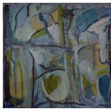 Abstract on canvas 36' x 36' signed Nancy Smrekar