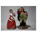 Two Royal Doulton figures - Town Crier & Christmas
