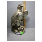 Luster Eagle on rock porcelain figure signed Antho
