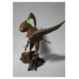 Betty Patrick wood carved Eagle on driftwood
