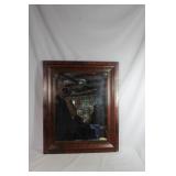 1800s mahogany cased mirror 20' x 24'