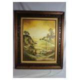 Coastal waterway in yellow hue by Batchelor 24' x