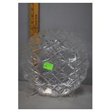 Brilliant cut crystal dish