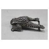 Barry kieselstein sterling frog belt buckle - 68 g