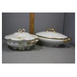 Two Limoge covered tureens