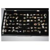 Two trays fashion rings