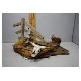 Hand crafted dessert wood miniature scene