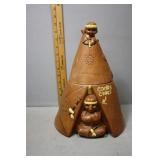 Ceramic Teepee Cookie Jar by Twin Winton Californi