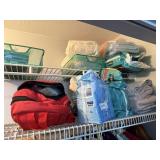 Survival bag, ladies diapers, pads, and medical su
