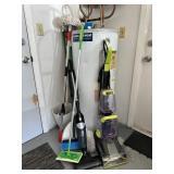 Cleaning supplies: Bissell 3 in 1 turbo, swiffer,