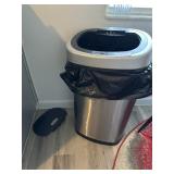 Stainless steel trash can