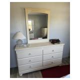 6-drawer dresser with mirror & Full headboard