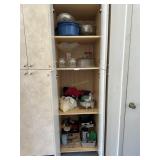 Cabin contents incl pedestal punch bowl, sifter, d