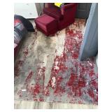 Three Red rugs - 2' x3', 5' x 7' and 3' x 7' runne