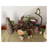 Two electrified candle warmer lamps, Santa figure,